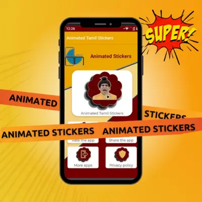 Animated Tamil WAStickers android App screenshot 3