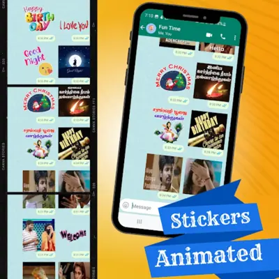 Animated Tamil WAStickers android App screenshot 5